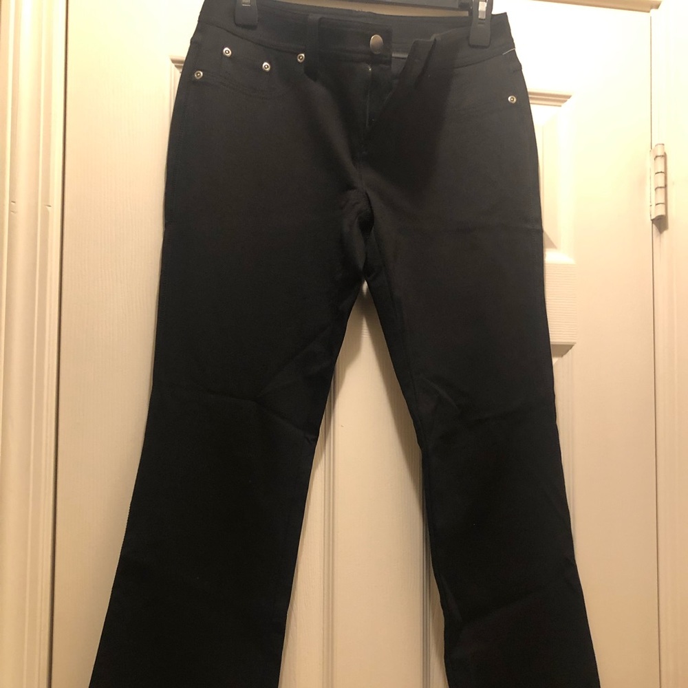♥️ Sale !INC Beautiful Black pants with flare. New with tags. Size 4